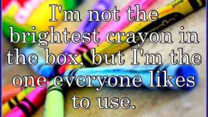 I'm not able to use my crayons!!