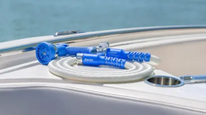 Pocket Hose 100-Foot Marine Garden Hose with Sprayer