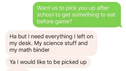 Does anyone send meh stuff to their children or am I the only one?