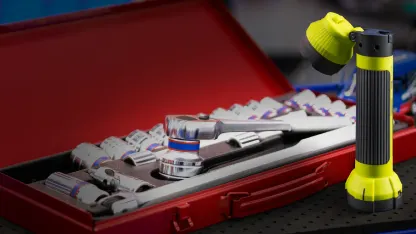 2-Pack MobilePower Rechargeable & Extendable LED Worklights with Swivel Head