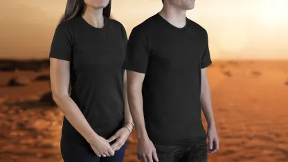 2-Pack: Blank Black Shirts