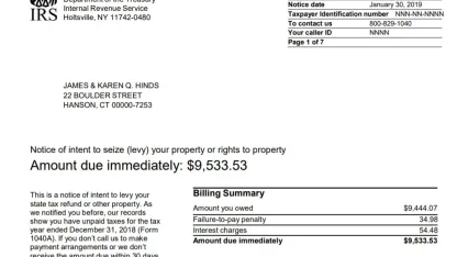 Anyone familiar with IRS process for receiving a penalty refund?