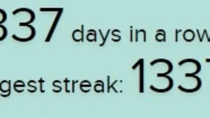 Meh is 1337 days old.