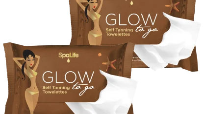 2-Pack: SpaLife 30 Count "Glow to Go" Tanning Wipes