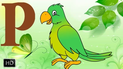 Parrot singing the alphabet