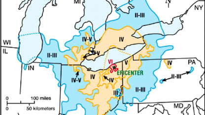 Cool. A mild earthquake in NE Ohio!!