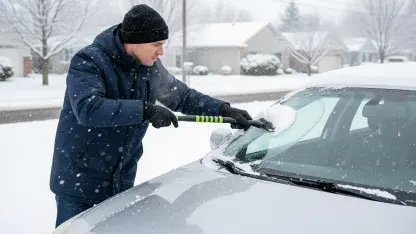 2-Pack: iHOM 26-Inch Snow Brush and Ice Scrapers