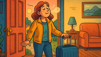 You return home after a trip and take a deep breath. Do you think...