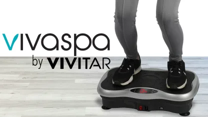 Vivaspa Whole Body Vibration Machine w/Bluetooth Speaker & Resistance Bands