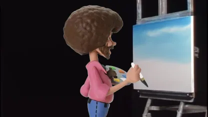 Toony Classics Bob Ross Action Figure
