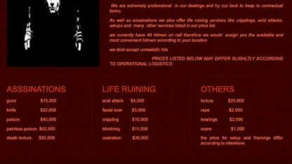 Would YOU buy a hitman from this site?