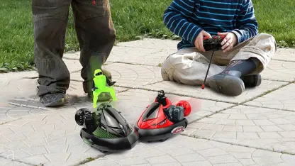 2-Pack: Odyssey Toys Remote Control Bumper Cars (Red/Green)