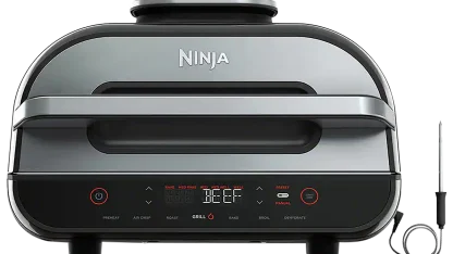 Ninja Foodi Smart XL Indoor Grill & Air Fryer with Built-In Thermometer
