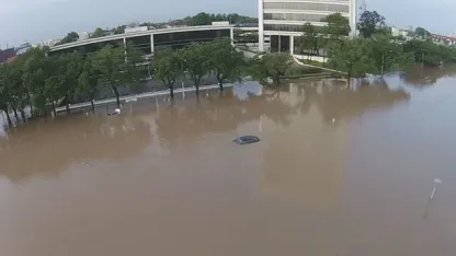 Footage of flooding in my town