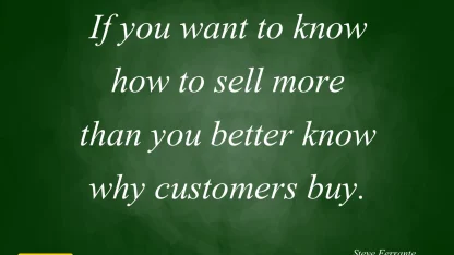 What do we need to sell more of?