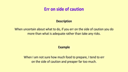 When preparing meals, you tend to err on the side of: