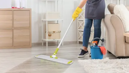 SCRUBIT Microfiber Mop with 2 Washable Pads