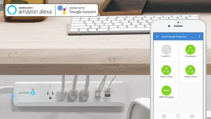 Merkury Innovations SmartSurge Wi-Fi Surge Protector with 4 USB Ports