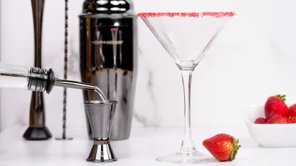 Mixology 8-Piece Black Stainless Barware Tool Set