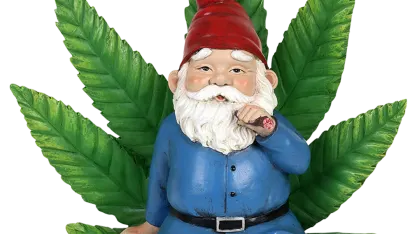 Exhart LED Smoking Gnome Statues