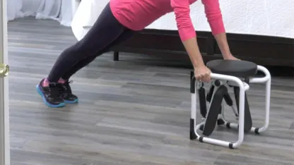 HomeTrack Mini Stepper Twist Stool with Resistance Band