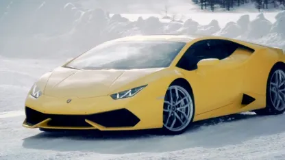 Lamborghini Ice Drifting