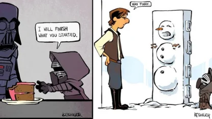 Calvin and Hobbes meets The Force Awakens -- Stop whatever you're doing and look at these!
