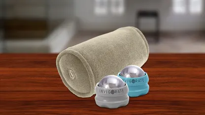Invigorate Massaging Roll Pillow & Massaging Roller Globes