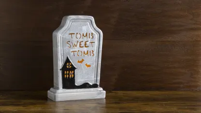 Mr. Halloween 10" Ceramic LED Tombstone with Timer