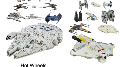 Star Wars Die Cast Vehicles: Hasbro or Hot Wheels
