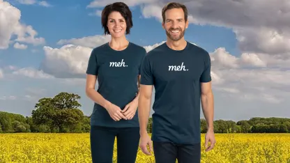 Mediocritee Classic Design or Glow-In-The-Dark Meh Logo Tees