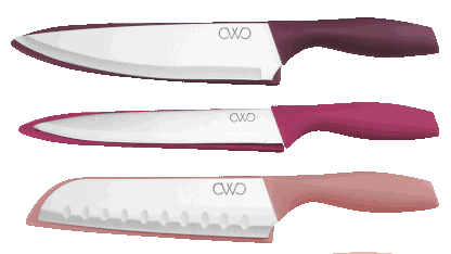 Cook with Color 11-Piece Knife Set with Sharpener