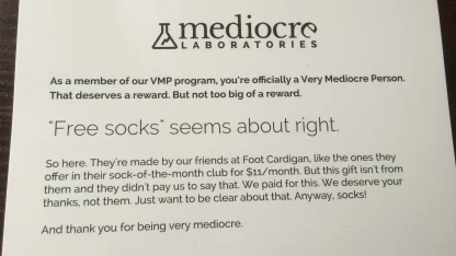 You've got meh (socks)! (the big reveal)