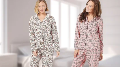 RM Rebecca Minkoff Notch Collar Pajama Set