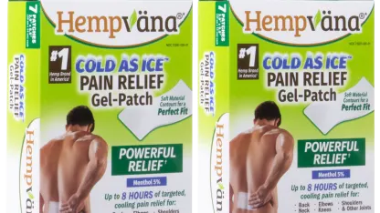 Hempvana Cold As Ice Pain Relief Gel Patches (14 Large Patches)