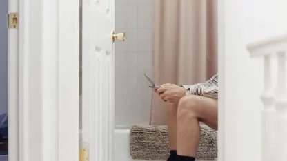 Using your phone on the toilet: