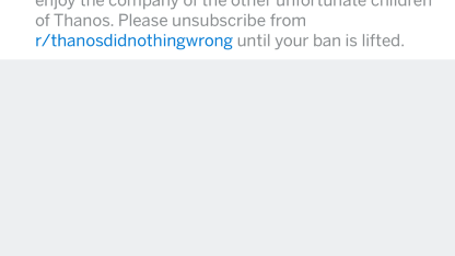 I am a child of Thanos