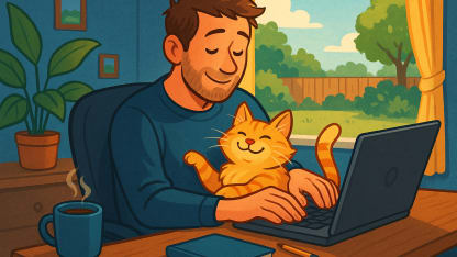 The best part of working from home: