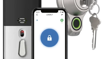 Lockly Flex Touch Bluetooth Deadbolt Lock with Biometric 3D Fingerprint