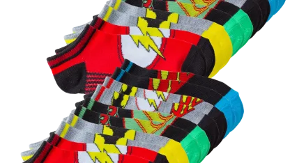 10-Pack: Justice League Low Rise Socks for Kids