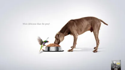 The most delectable pet food commercials are: