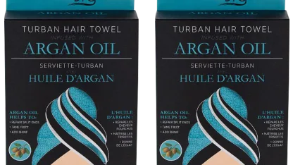 2-Pack: Studio Dry Infused Turbans with Argan Oil