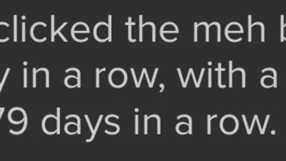 Oops, I did it again (clicky-face version)