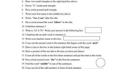 Do you follow the instructions?