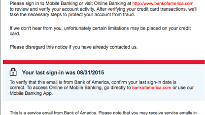 3 Bank Phishing E-Mails in 4 Days