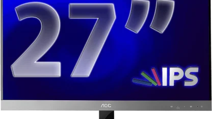 AOC 27" IPS LED Frameless Monitor Black (Refurbished)