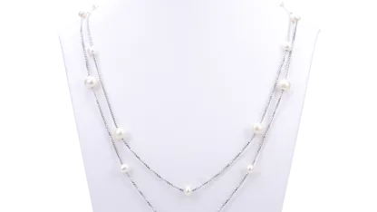 Imperial Pearl 36" Station Necklace