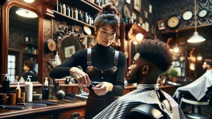 I want a barber/hair dresser who: