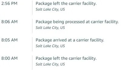 Amazon shipping wonders