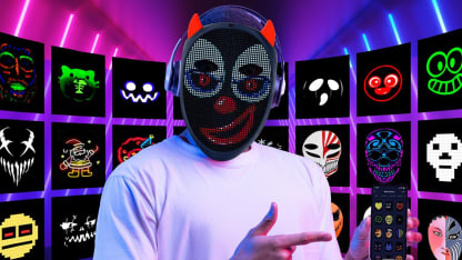 Rechargeable LED Halloween Mask